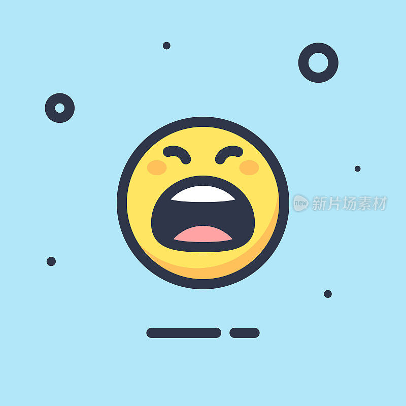 Emoticon平面设计颜色背景