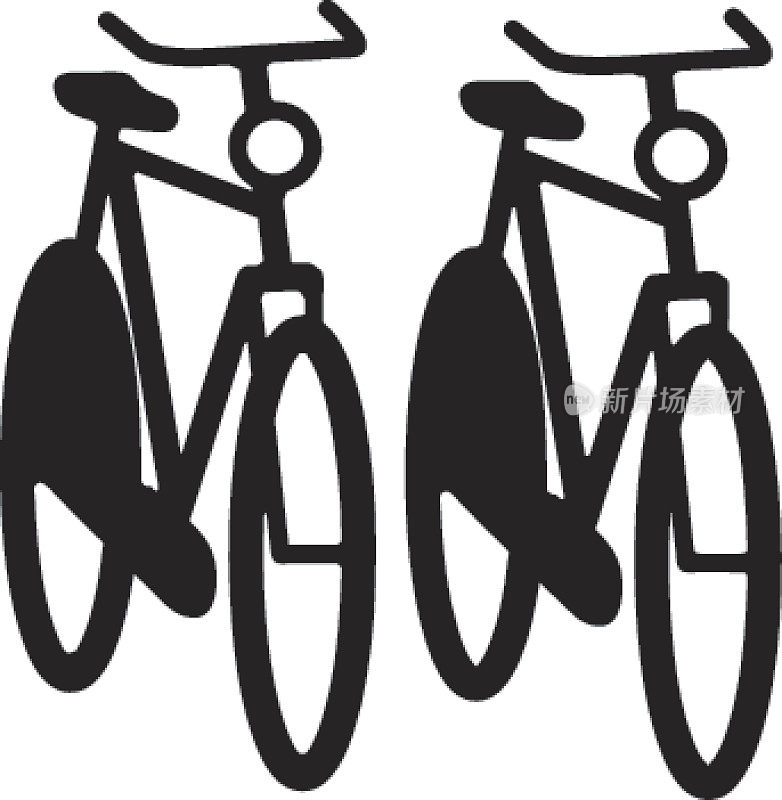 两辆自行车