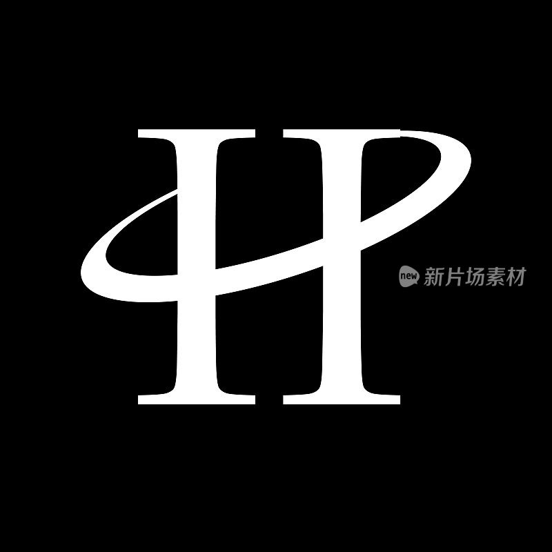 字母H实心标志