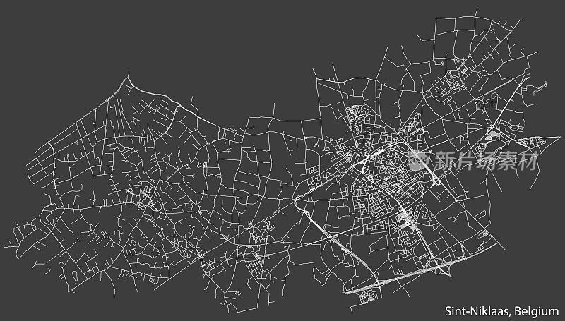 比利时SINT-NIKLAAS的街道地图