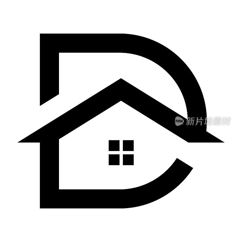 建筑、家居、房屋、房地产、建筑、物业的标志设计。