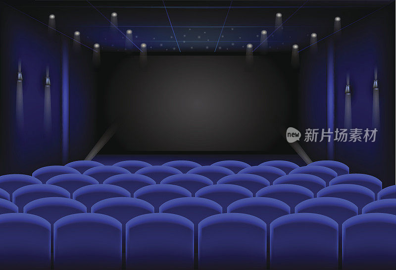 电影院。蓝厅。