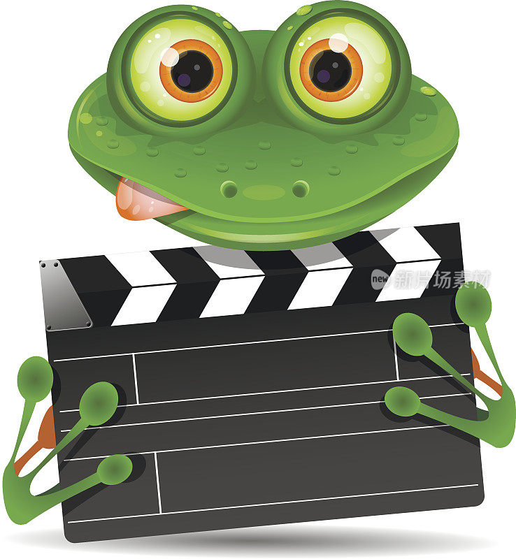 青蛙和电影拍手