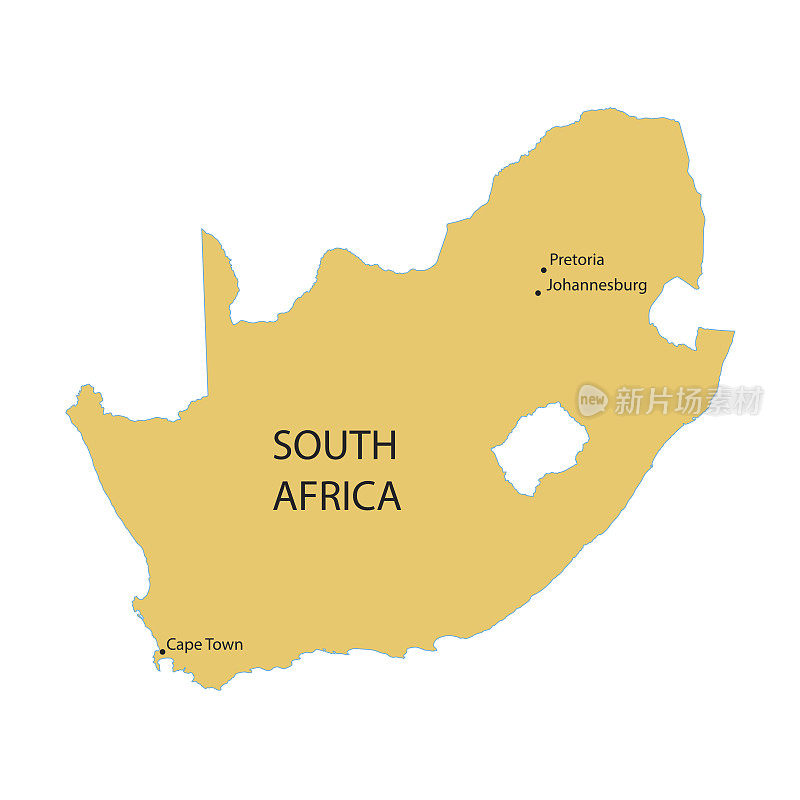 南非矢量地图