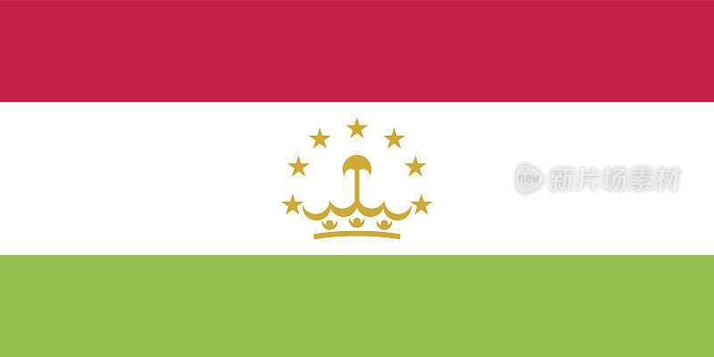 塔吉克斯坦国旗的标准比例