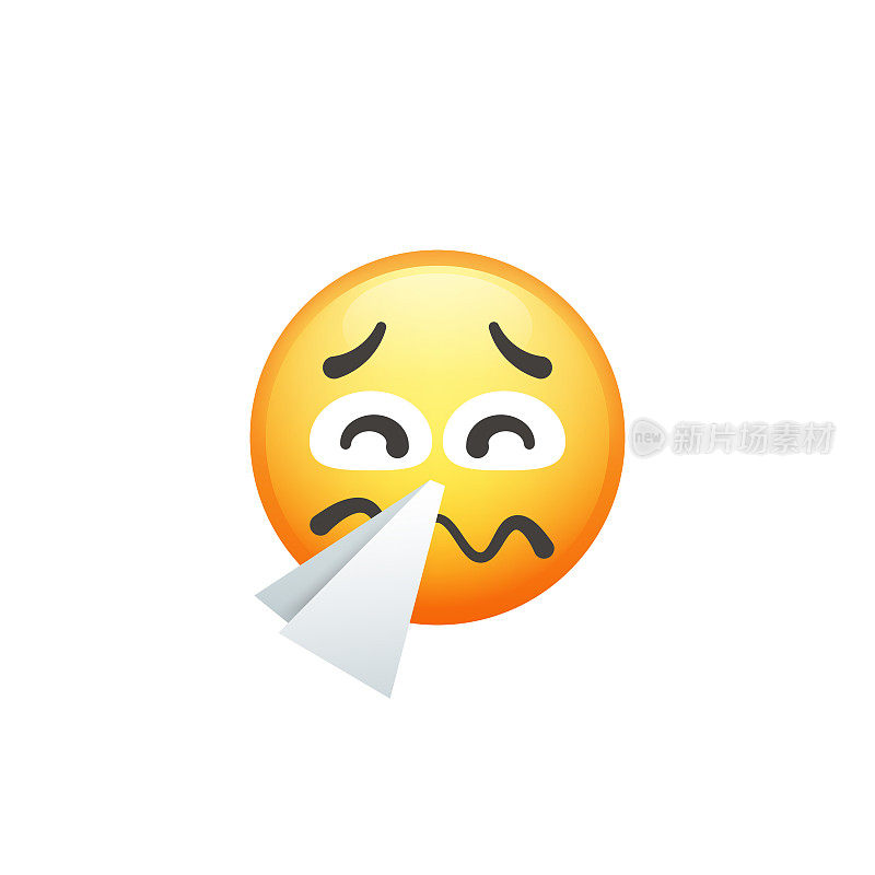 Emoticon裁剪设计元素可爱和色彩渐变