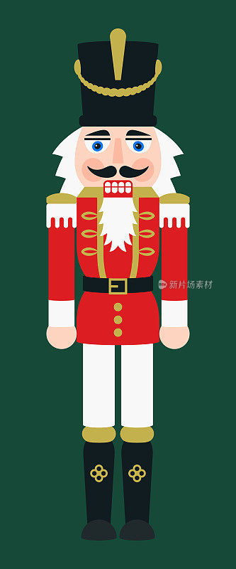 圣诞胡桃夹子图-玩具士兵娃娃装饰