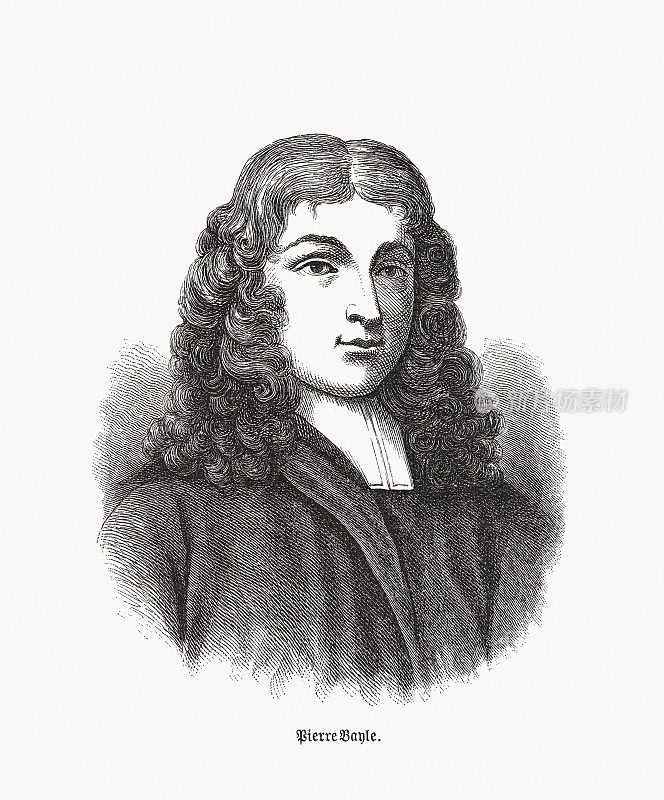 皮埃尔・贝勒(1647-1706)，法国哲学家，木刻，1893年出版