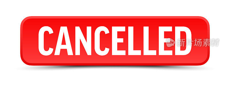 取消-按钮,横幅,标签模板。向量股票插图