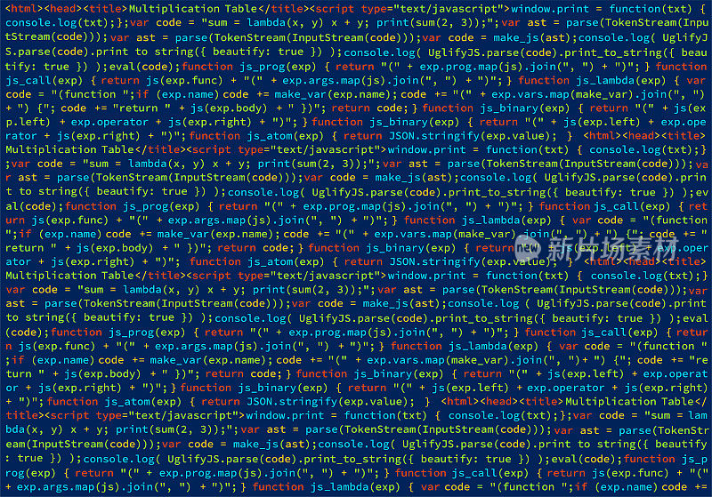 程序代码。软件数字摘要代码Javascript文本背景。矢量图