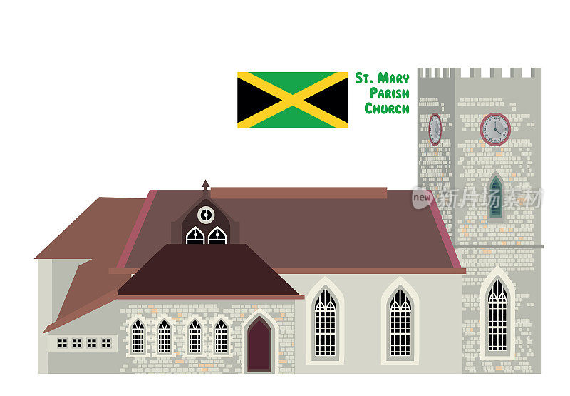 牙买加玛丽亚港的圣玛丽教区教堂
