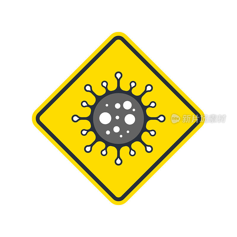 冠状病毒2020。Covid-19或2019-nCoV流行病图标矢量插画设计。细菌。冠状病毒流感。大流行。病毒。