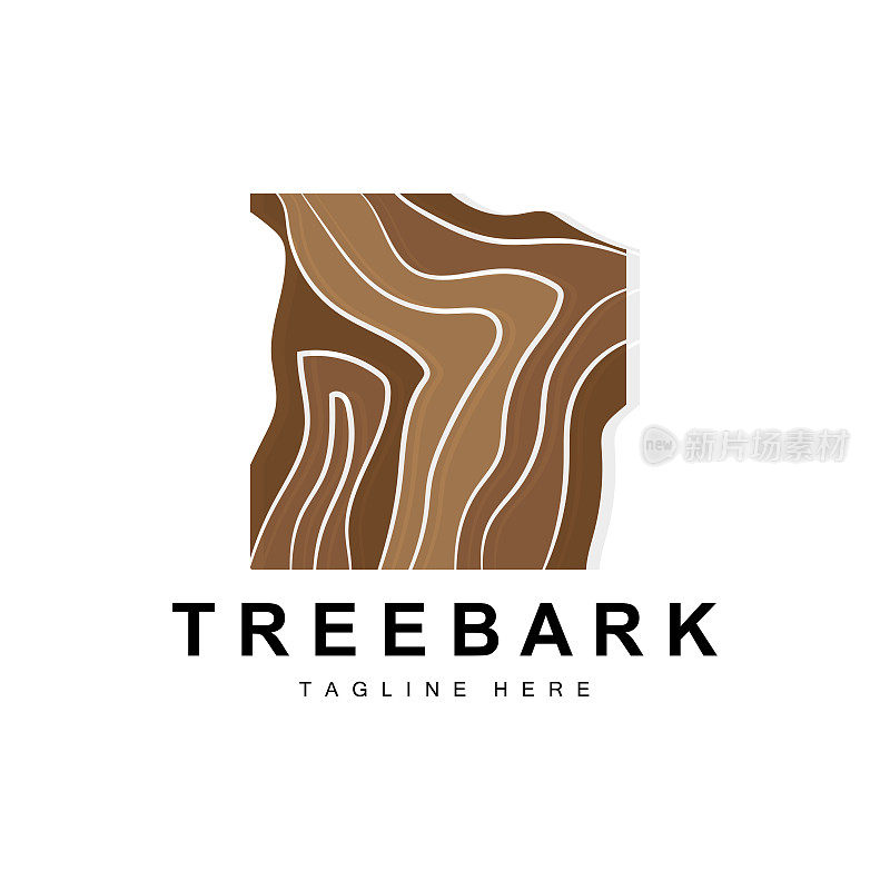 木材层图标树树皮结构设计森林模板矢量