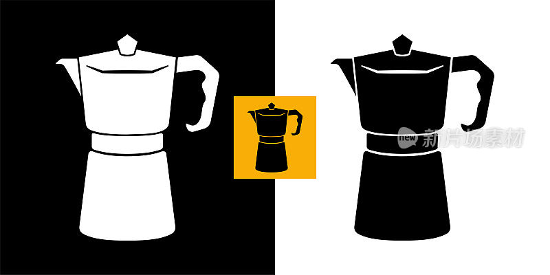 摩卡咖啡机图标。