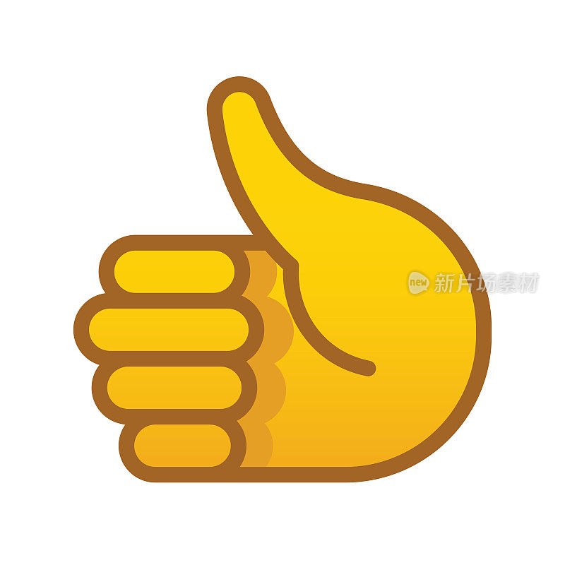 手图标-可编辑的笔画