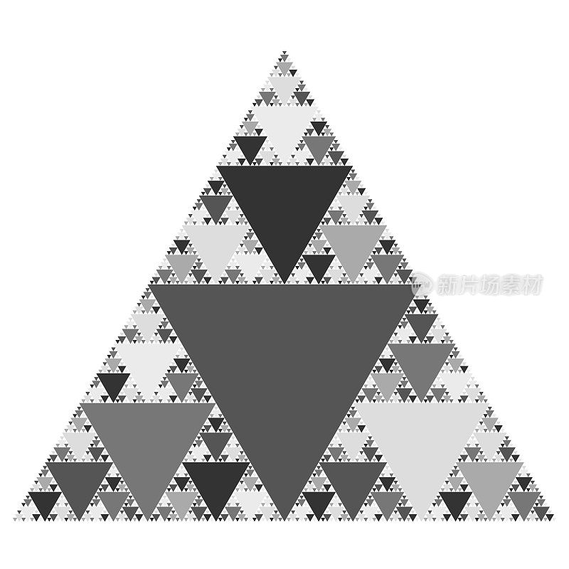 负八层谢尔平斯基三角分形