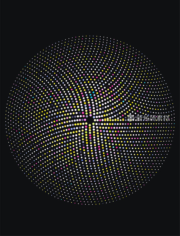 矢量颜色梯度圆图案的设计