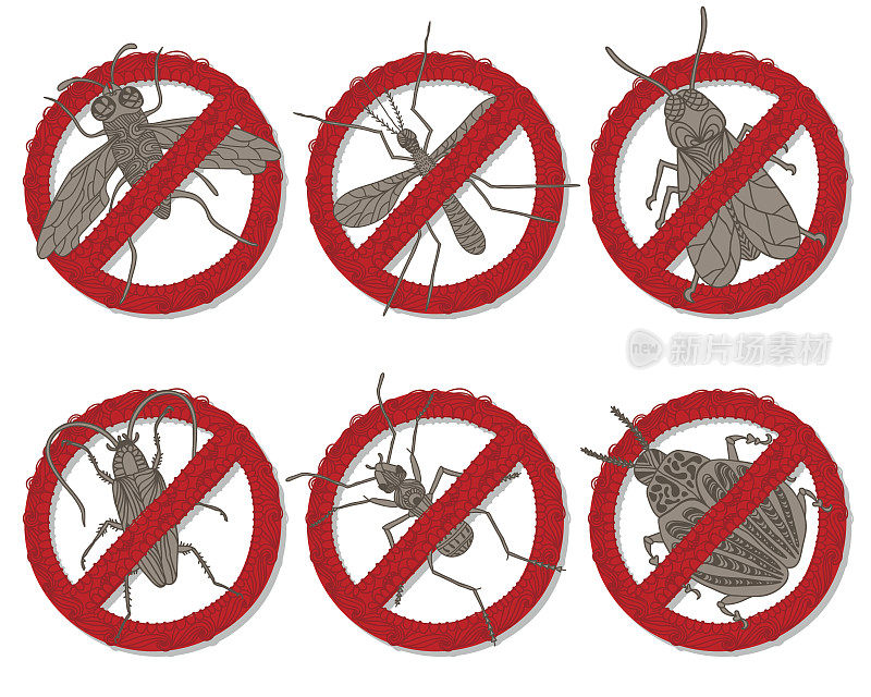 昆虫禁止涂鸦