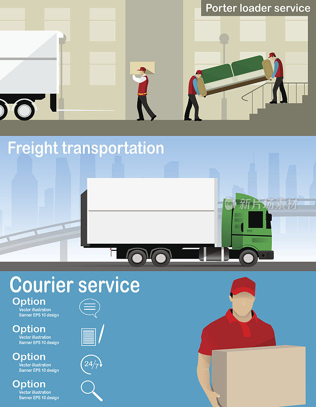 运输和送货公司说明。