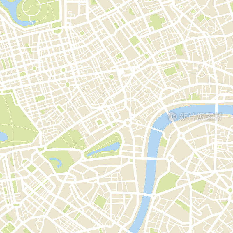 抽象城市地图-插图
