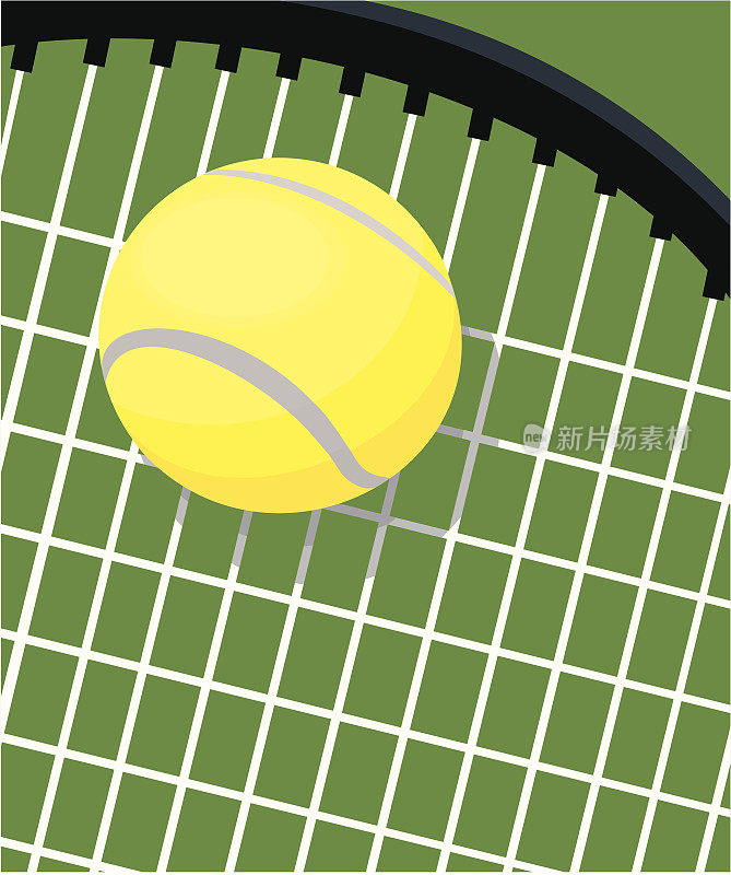 网球、球拍和球