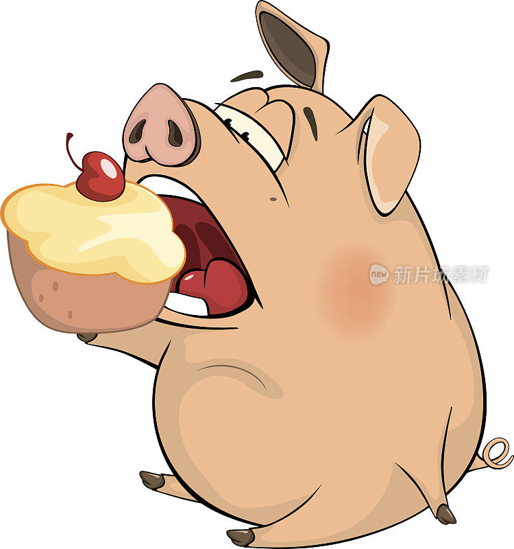可爱的猪农场动物卡通