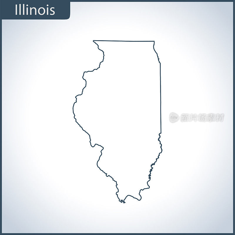 伊利诺斯州地图