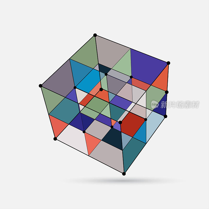 立方体模型结构模式