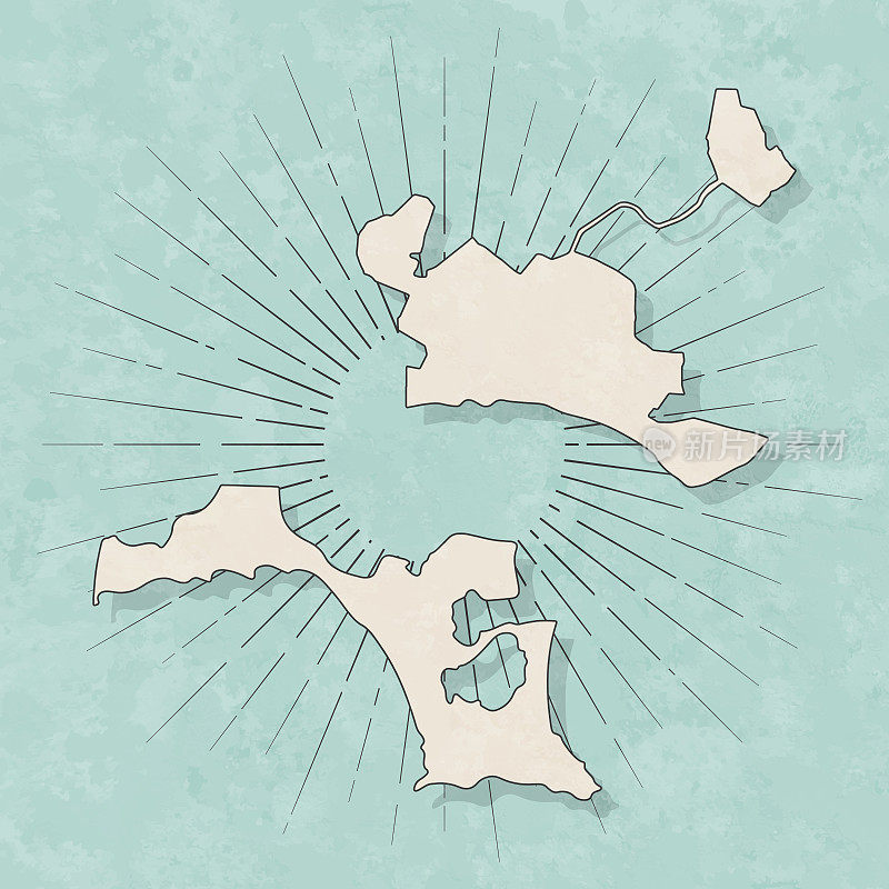 Akrotiri和Dhekelia地图复古风格-旧纹理纸