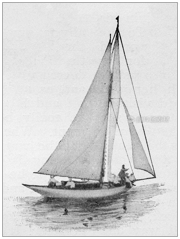 1897年的运动和消遣:游艇，米里亚姆