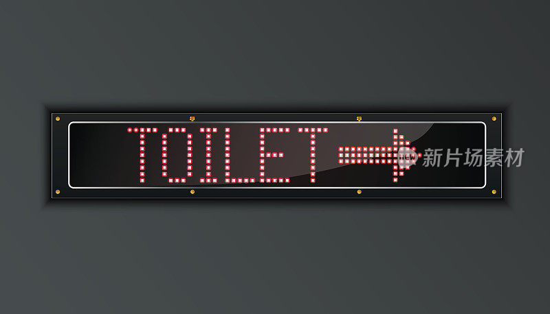 卫生间LED数字标牌