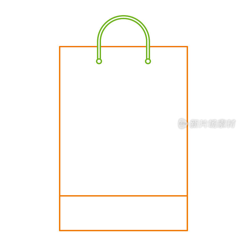 购物袋模板样品商业文具空白