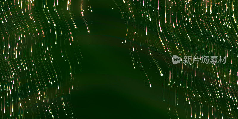 宽幅头部与飞行的虫群萤火虫在夜晚发光的轨迹
