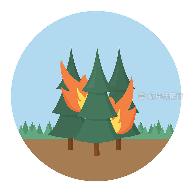 森林火灾坪设计