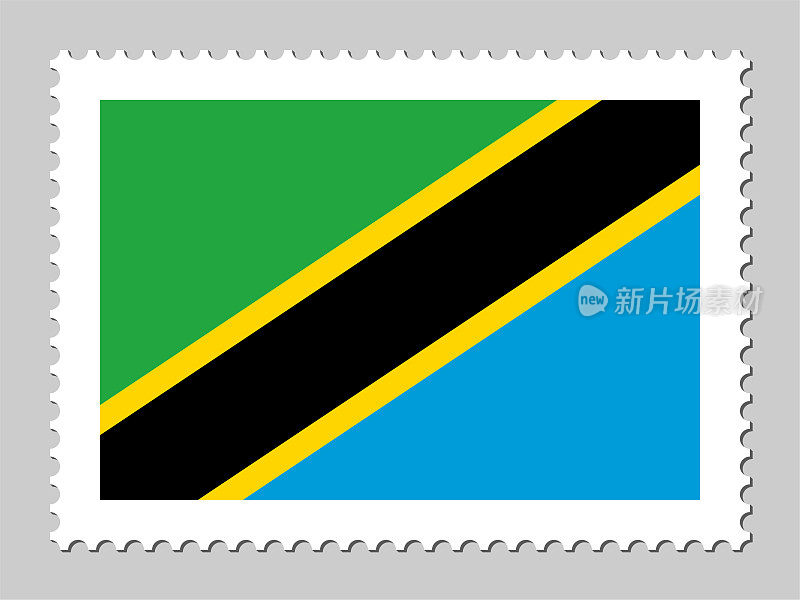 坦桑尼亚国旗邮票