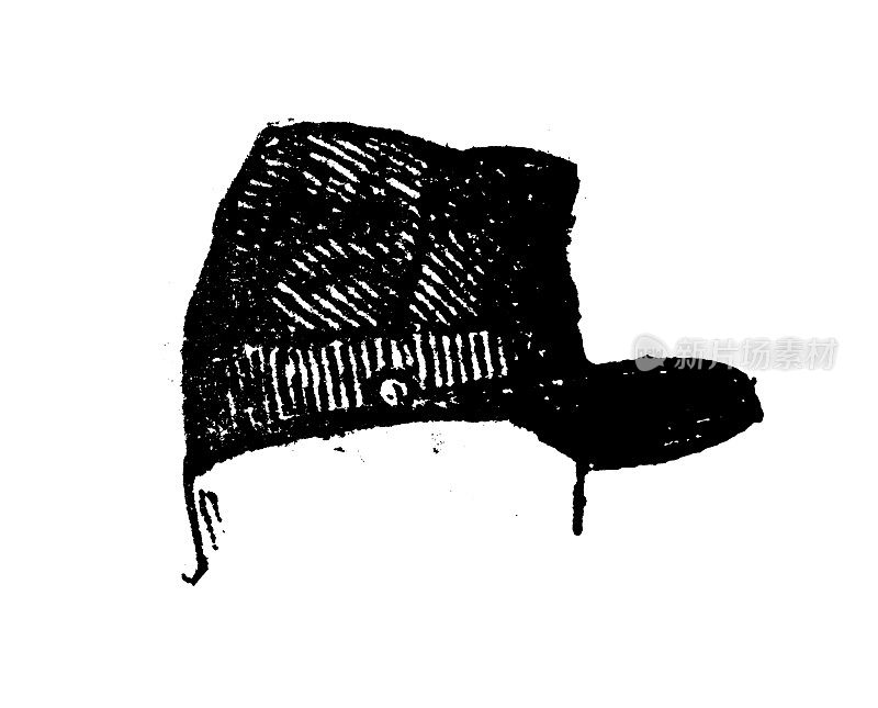 古玩雕刻插图:凯皮帽