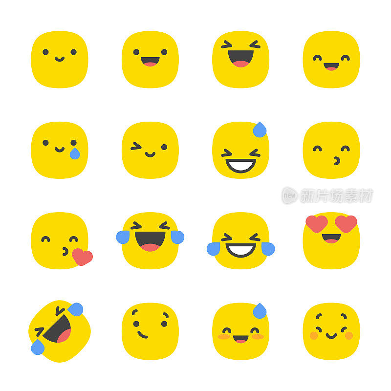 emoticon收集blob脸小的面部特征