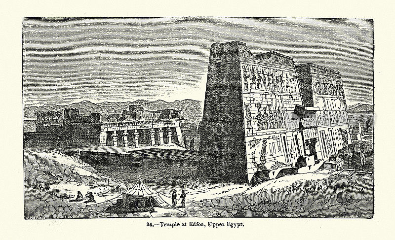 上埃及埃得夫的荷鲁斯古埃及神庙，古典世界的建筑