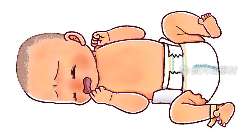刚出生的婴儿湿了尿布哭了;新生儿黄疸