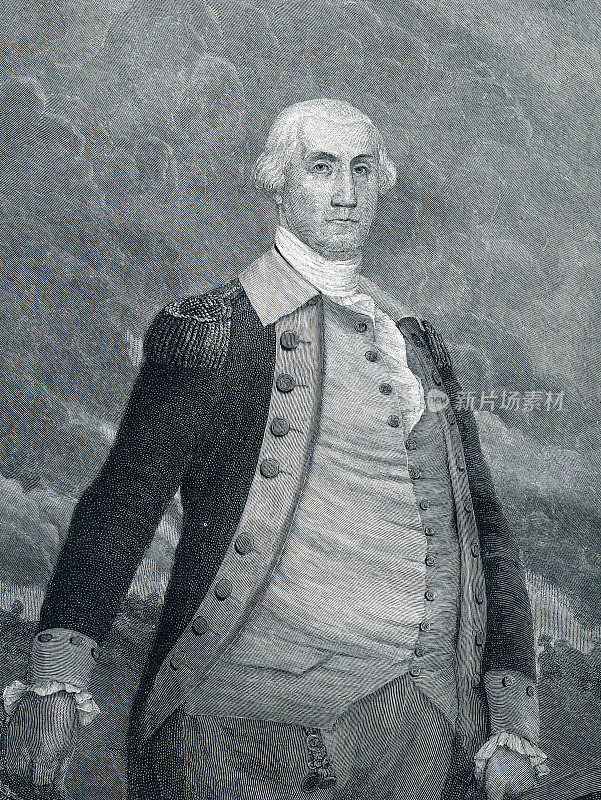 乔治·华盛顿19世纪美国总统Portrait