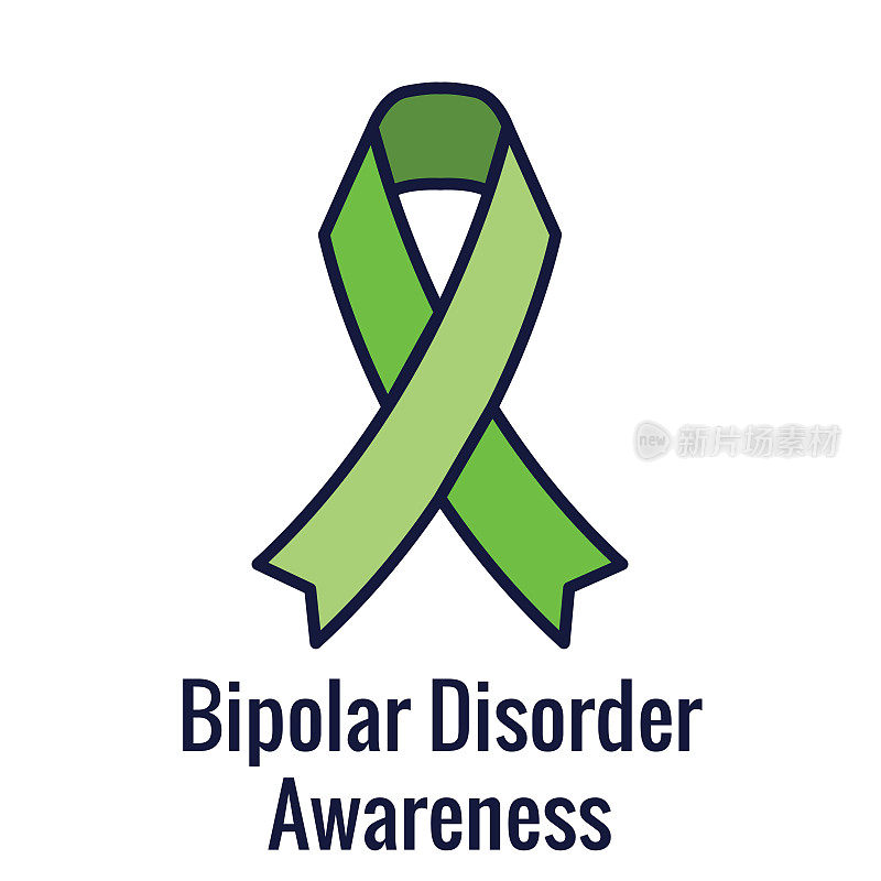 双相障碍或抑郁BP图标设置心理健康图标