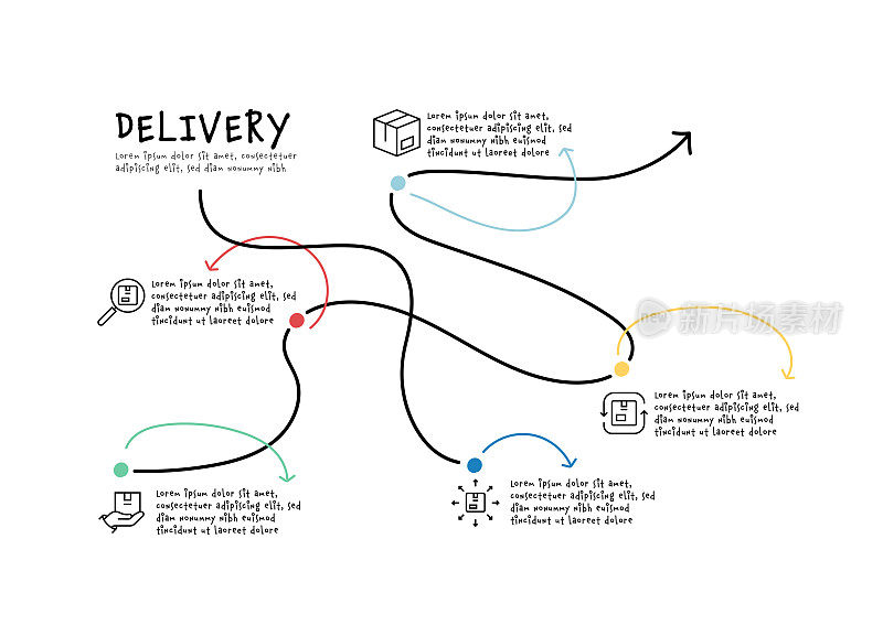 交付,仓库,快递,航运,跟踪图标
