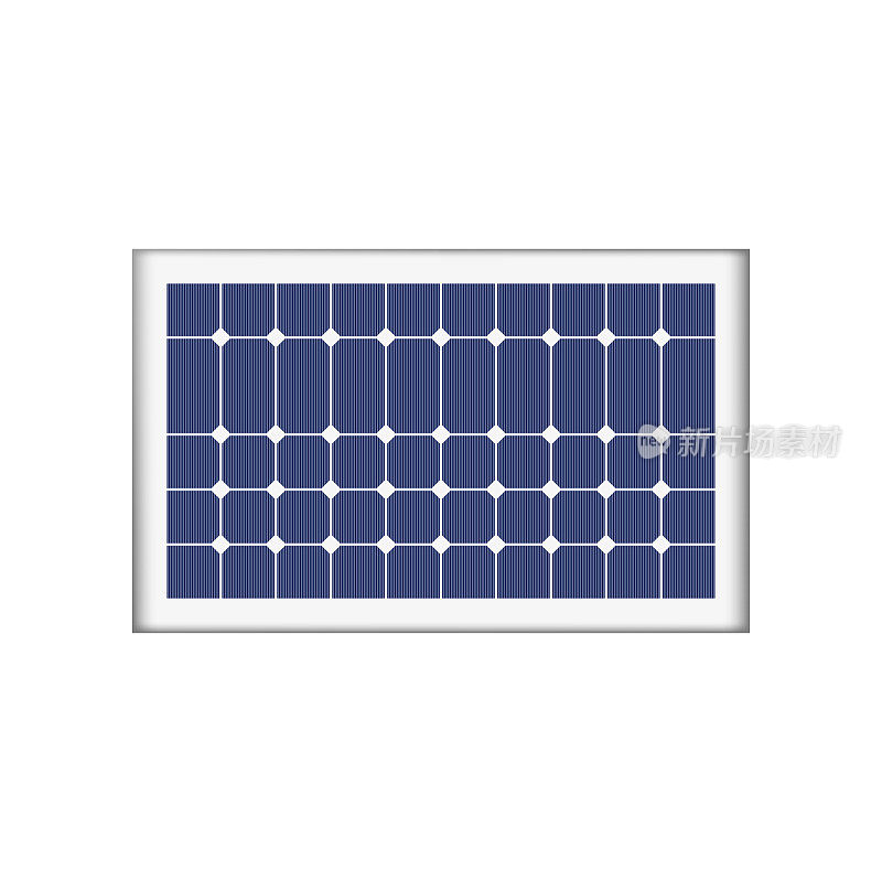 利用太阳能电池板发电。