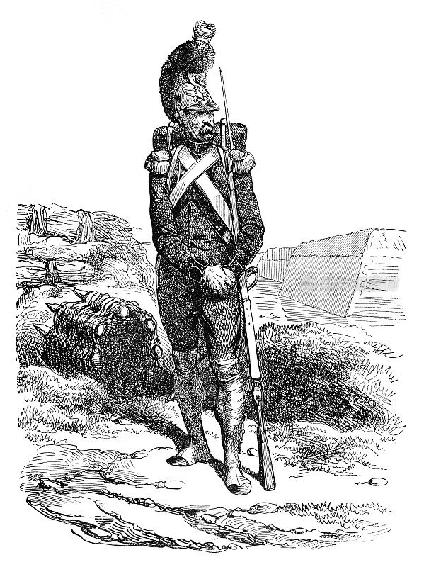 陆军士兵先锋波兰插图1858年