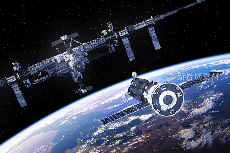 宇宙飞船准备与国际空间站对接