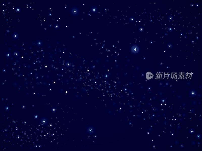 星星闪烁的夜空背景