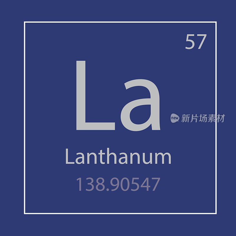 镧La化学元素图标