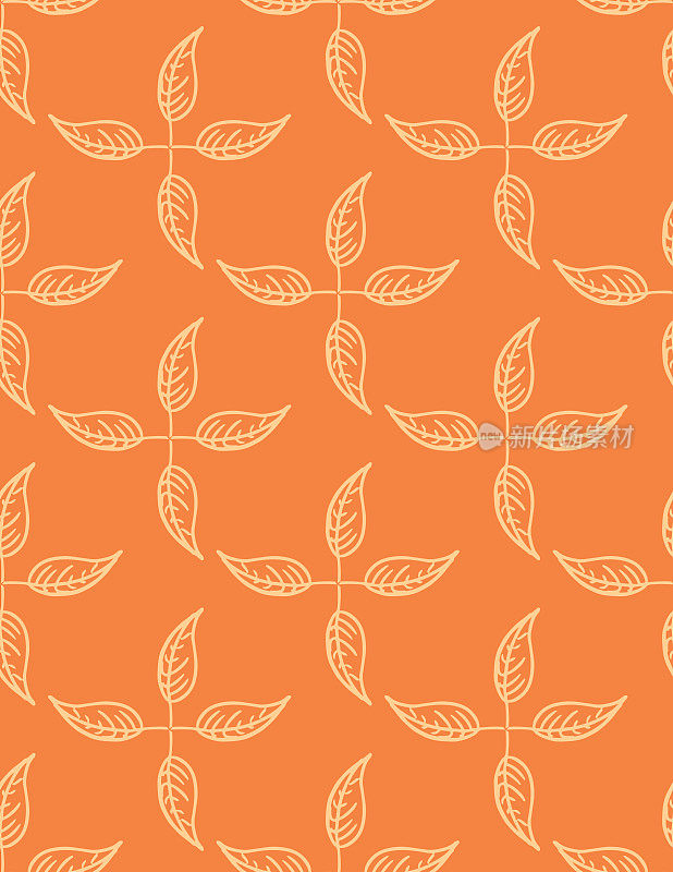 无缝图案的涂鸦装饰