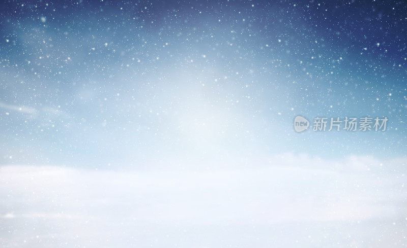 冬季假期户外雪景背景插图