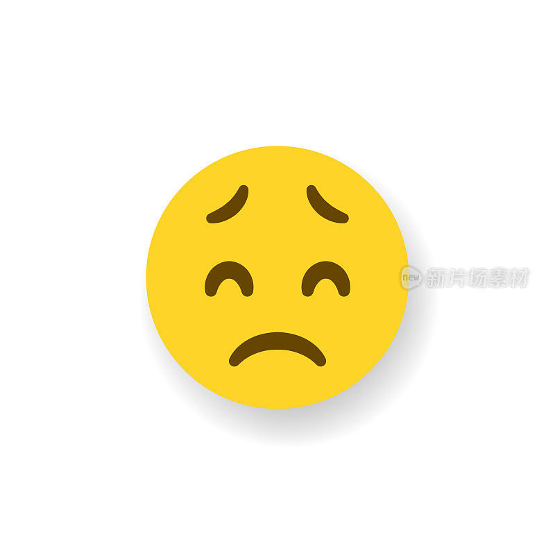 Emoticon平面设计投阴影效果